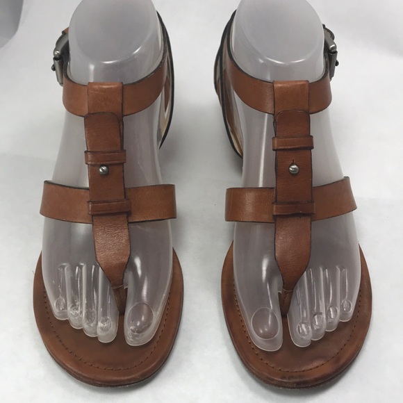 COACH Vivian Gladiator Sandal Tan Leather Size 7B - Picture 5 of 7